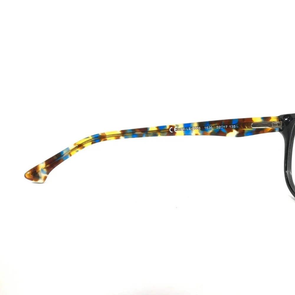 Third Culture Eyeglasses Frames LE 2008 1636 Black Tortoise Square 52-17-135